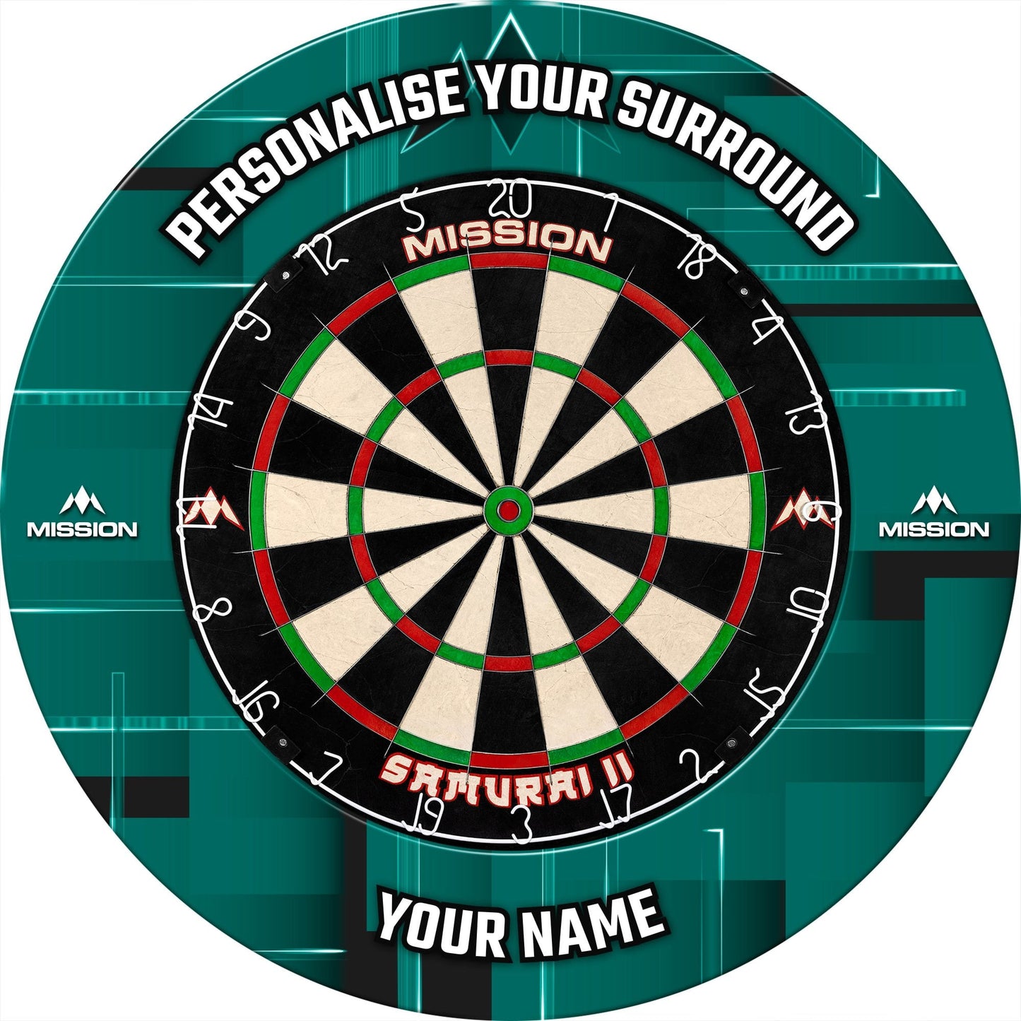 Mission Dartboard Surround - Heavy Duty - Design Collection - Vision Green