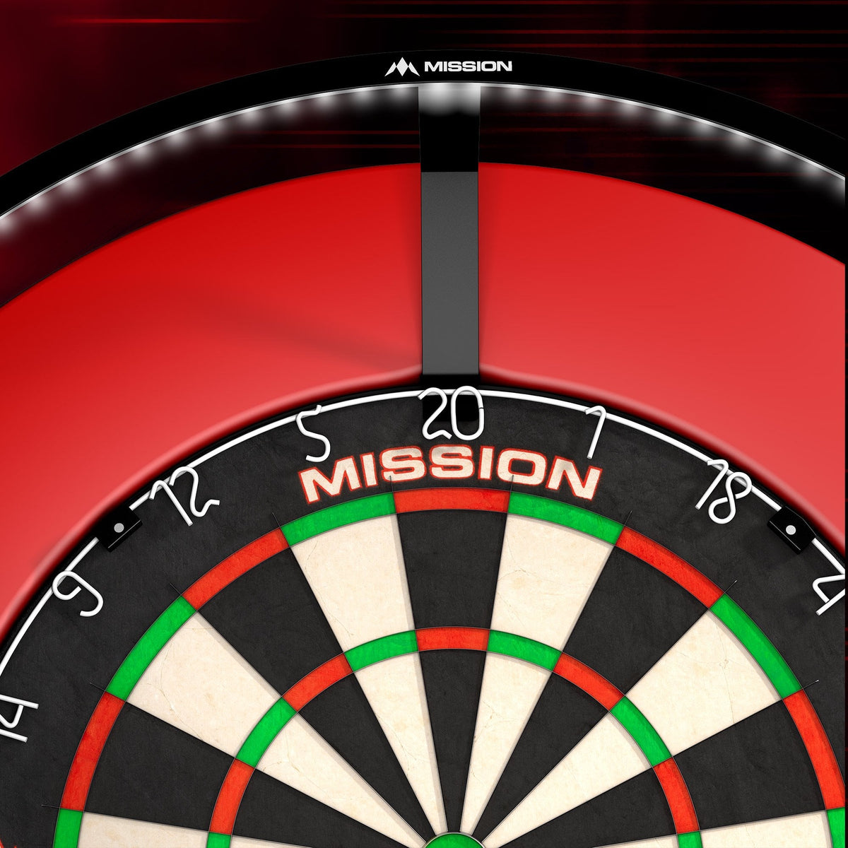 Mission Torus 270 Dartboard Lighting - Bright White Light