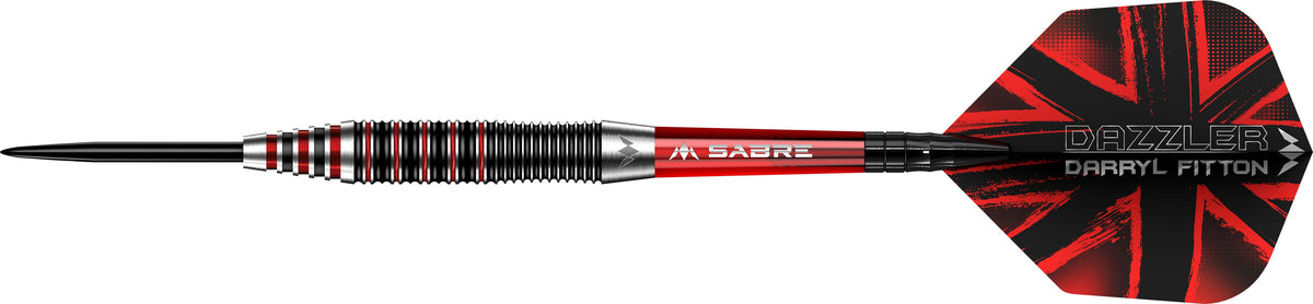 Darryl Fitton Darts - Steel Tip - Electro Black & Red - The Dazzler