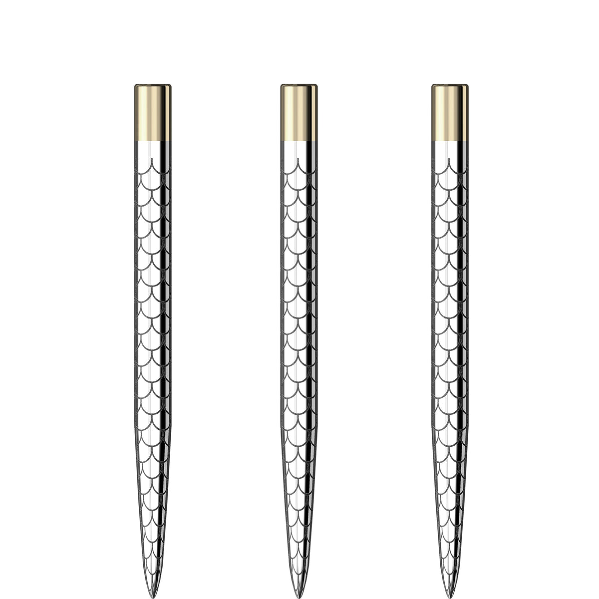 Mission Laser Plus - Steel Tip - Lasered Spare Points - Fan Mosaic - Silver