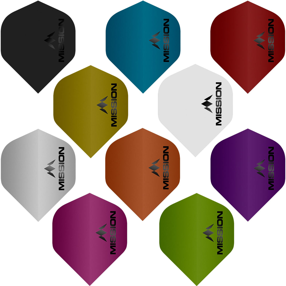 Logo Dart Flights - 100 Micron - No2 - Std - Matt