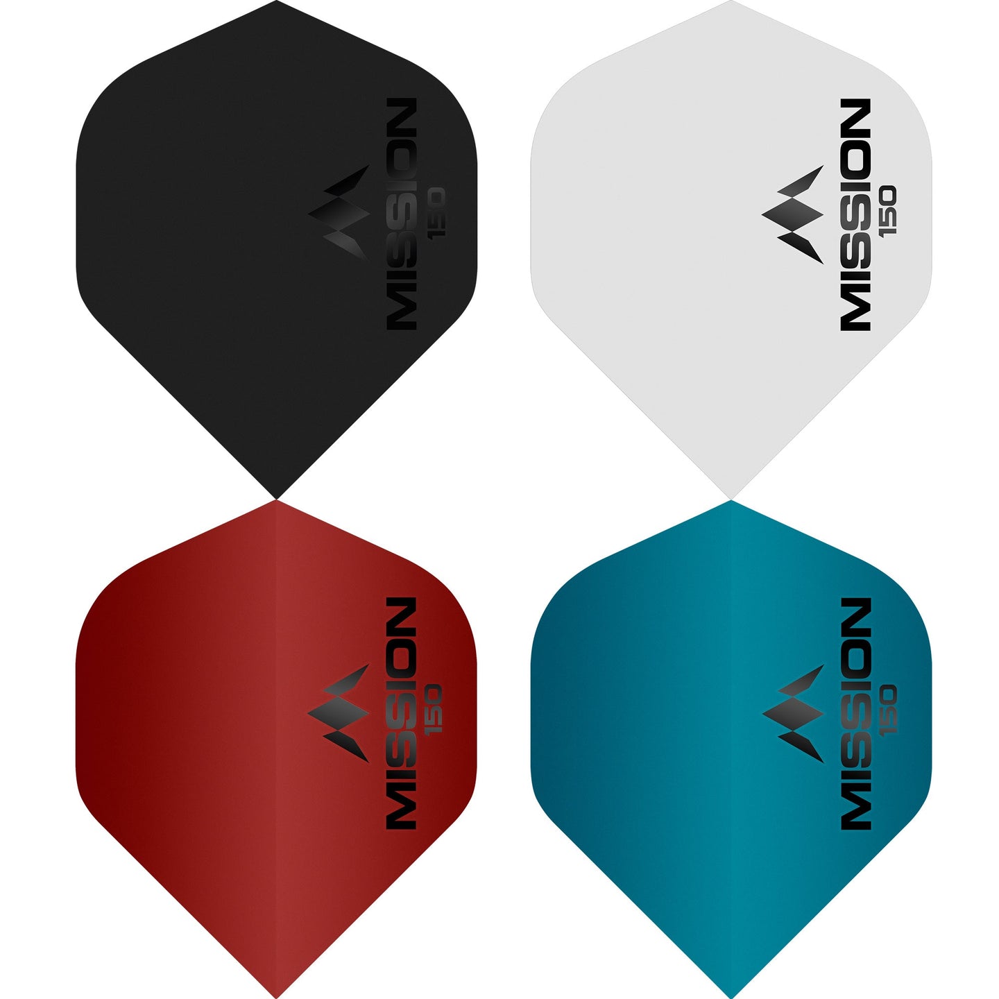 Mission Logo 150 Dart Flights 150 Micron No2 Std Matt Mission
