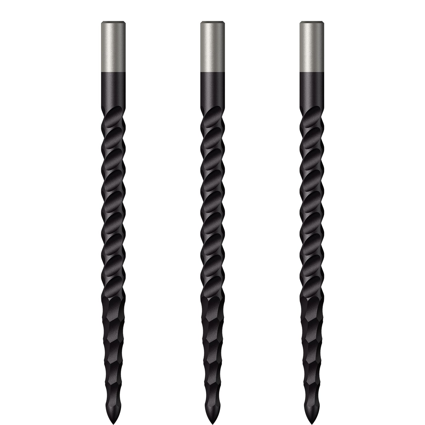 Mission Lunar CS Dart Points Spare Points Rough Cut Black Mission Darts