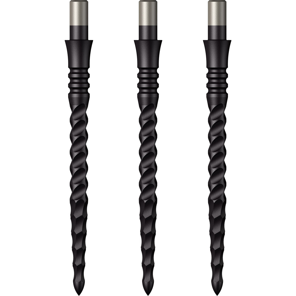 Mission Sniper Points - Steel Tip - Precision Spare Points - Lunar CS - Black
