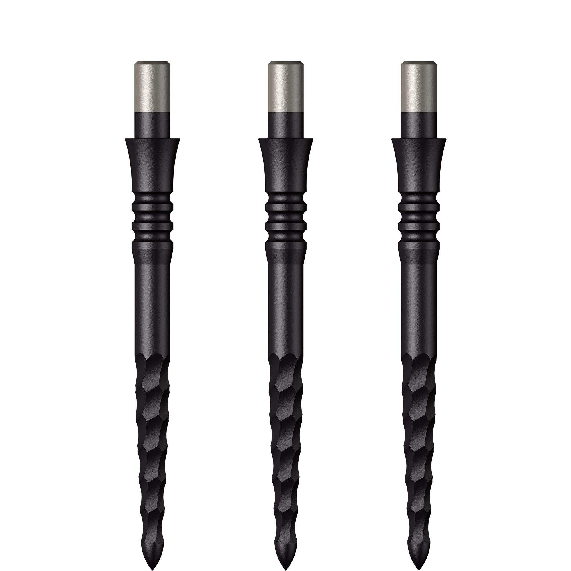 Mission Sniper Points - Steel Tip - Precision Spare Points - Lunar FS - Black