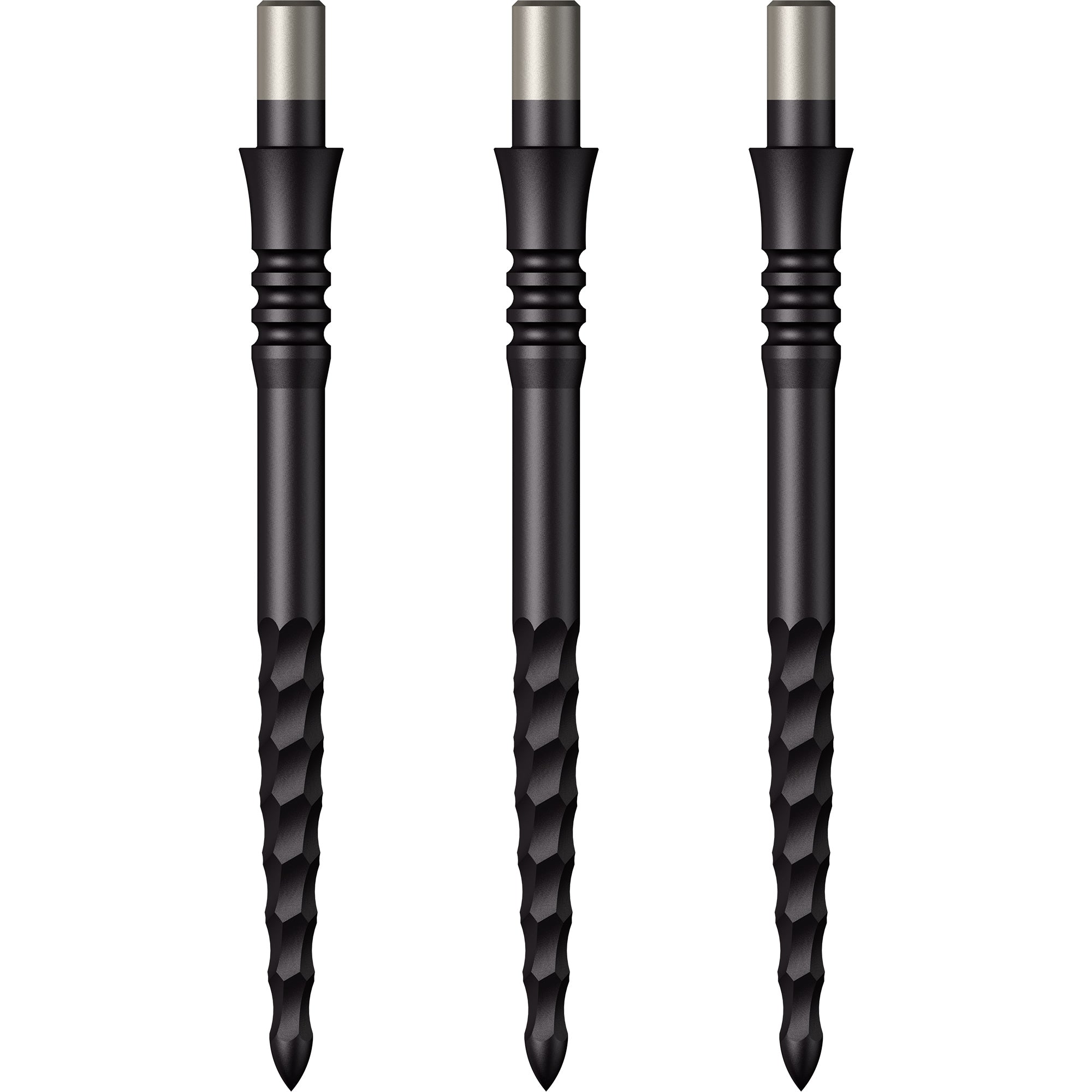 Mission Sniper Points - Steel Tip - Precision Spare Points - Lunar FS - Black