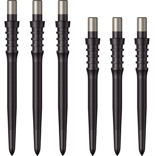 Mission Sniper Points - Steel Tip - Precision Spare Points - Micro Grip - Black